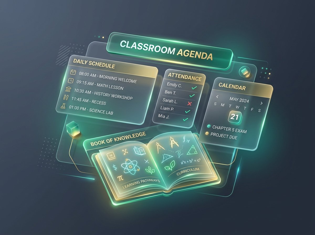 Ilustrasi Sistem Agenda Kelas MTsN 3 Tasikmalaya
